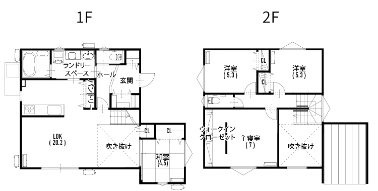 長尾西1号地 間取図