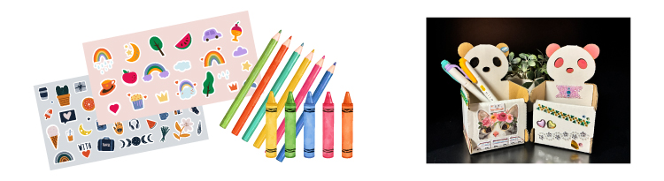 鉛筆縦のシールデコ　ワークショップ