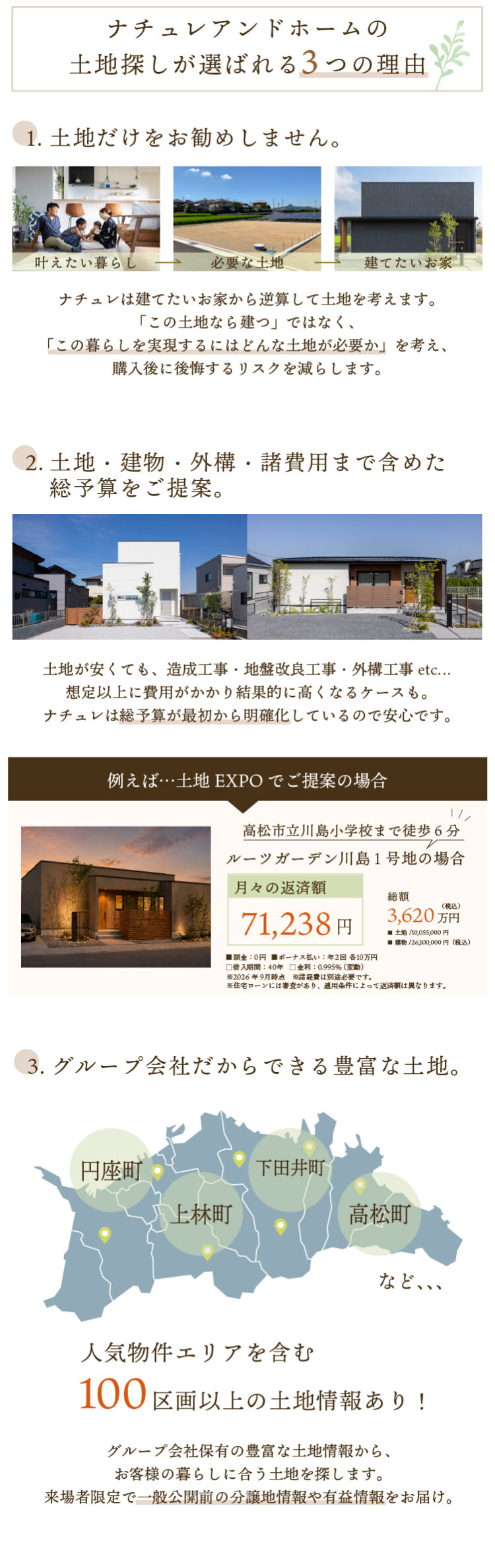 ③ナチュレアンドホームが選ばれる理由